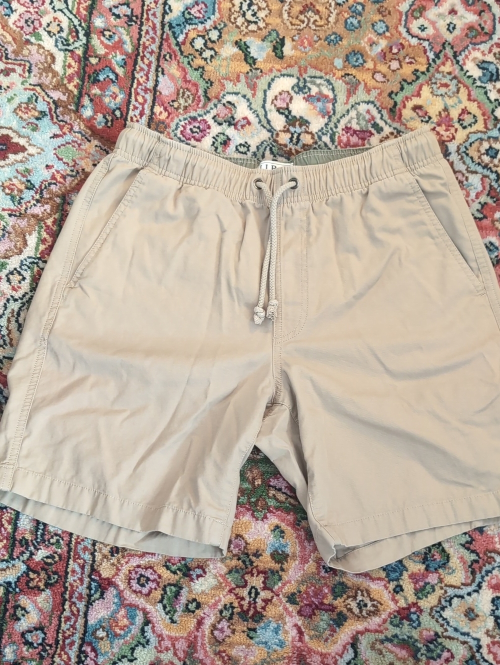 L.L. Bean Men's Khaki Shorts with Drawstring